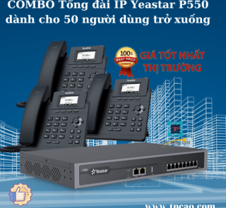 Tổng đài IP Yeastar P5̀50 dành cho 50 người dùng trở xuống