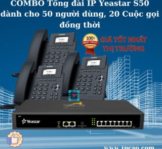 COMBO Tổng đài IP Yeastar S50 dành cho 50 người dùng