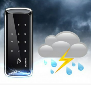 Khóa cửa kính Unicor UN 325SGL-CL chống giật điện