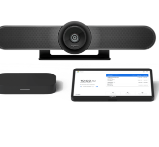 Gói phòng hội nghị truyền hình Logitech dành cho Google Meet có MeetUp, Tap Cat5e và Chromebox