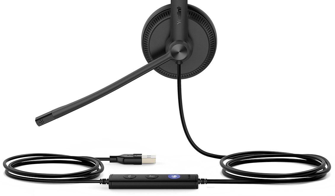 Tai nghe Yealink UH34 Dual ( bộ điều khiển nút Microsoft Teams )