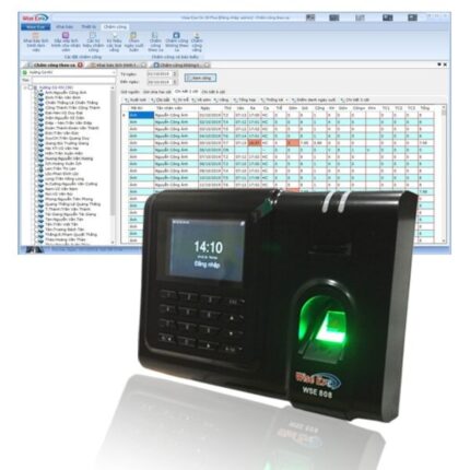 Máy chấm công Wise eye 808 / 3000 vân tay / giao dịch 100000 lần / Wise eye