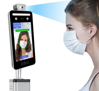 Máy chấm công Ronald Jack AI08T / 50000 khuôn mặt / 50000 thẻ / QRcode / giao dịch 500000 lần / quét qua khẩu trang / đo thân nhiệt