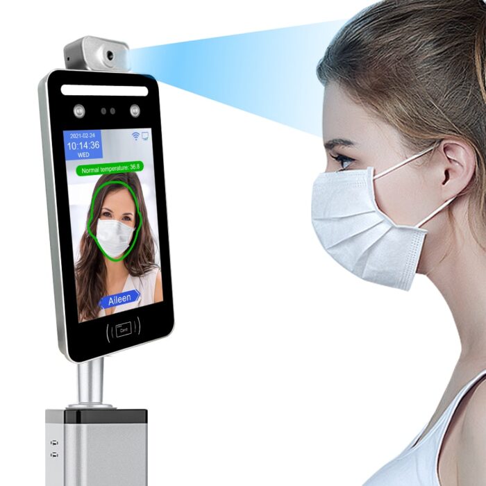 Máy chấm công Ronald Jack AI08T / 50000 khuôn mặt / 50000 thẻ / QRcode / giao dịch 500000 lần / quét qua khẩu trang / đo thân nhiệt