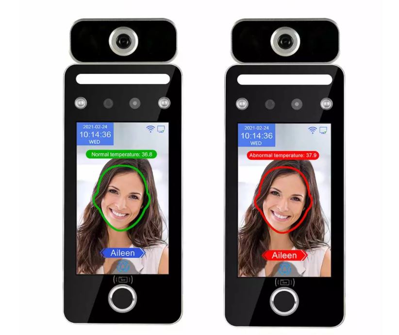 Máy chấm công Ronald Jack AI09TF / 5000 khuôn mặt / QRcode / giao dịch 500000 lần / quét qua khẩu trang / đo thân nhiệt