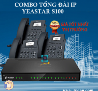 COMBO Tổng đài IP Yeastar S100 dành cho 100 người dùng, 30 Cuộc gọi đồng thời